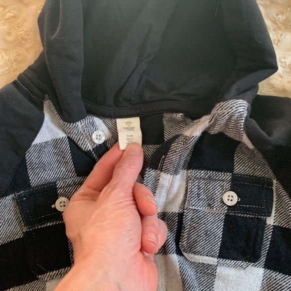 NWOT Buffalo check hooded one piece, 24m - Picture 3 of 4